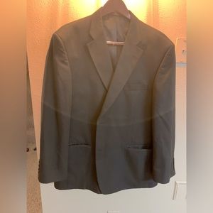 Tag # 24 - Black Suit coat Haggar 48R